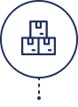 ícone de três caixas empilhadas